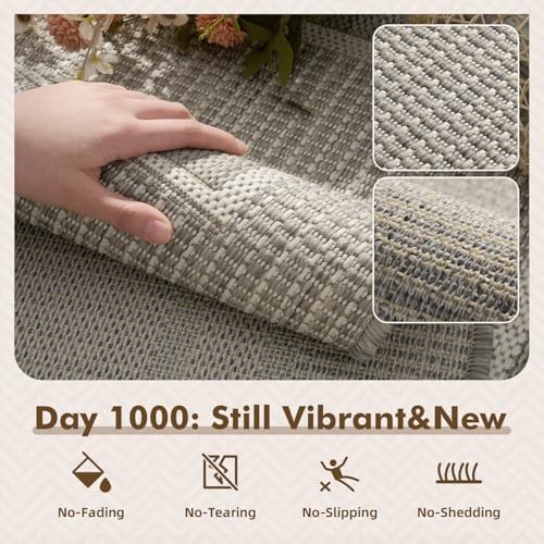 MontVoo-Outdoor Rug-Patio Rug 5x7 ft Polypropylene Indoor Outdoor Rugs Outdoo...