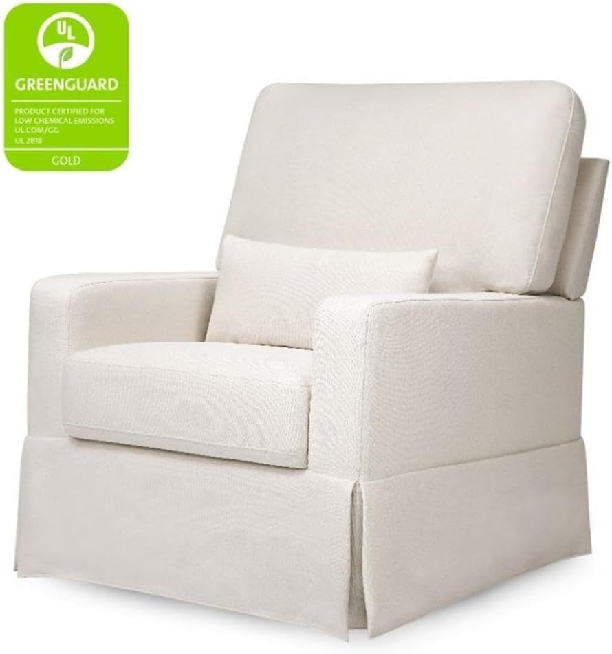 Namesake Crawford Pillowback Comfort Swivel Glider in Performance Cream Eco-W...