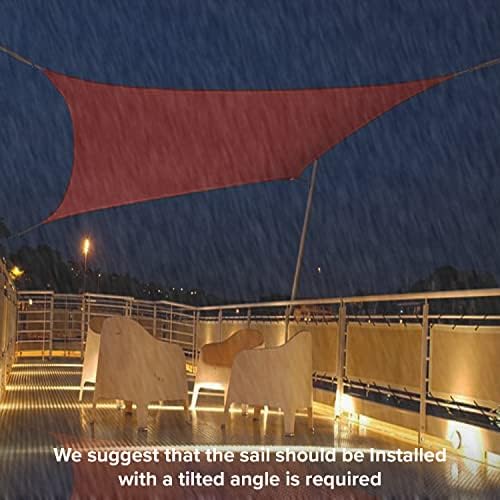 Waterproof 8' x 12' Sun Shade Sail Rectangle Canopy Shade Cover Sunsh...