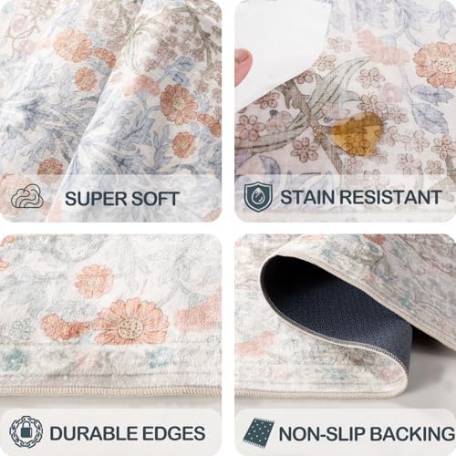 Extra Large 10x14 Area Rug for Living Room, Washable Rugs for Dining Room, Be...