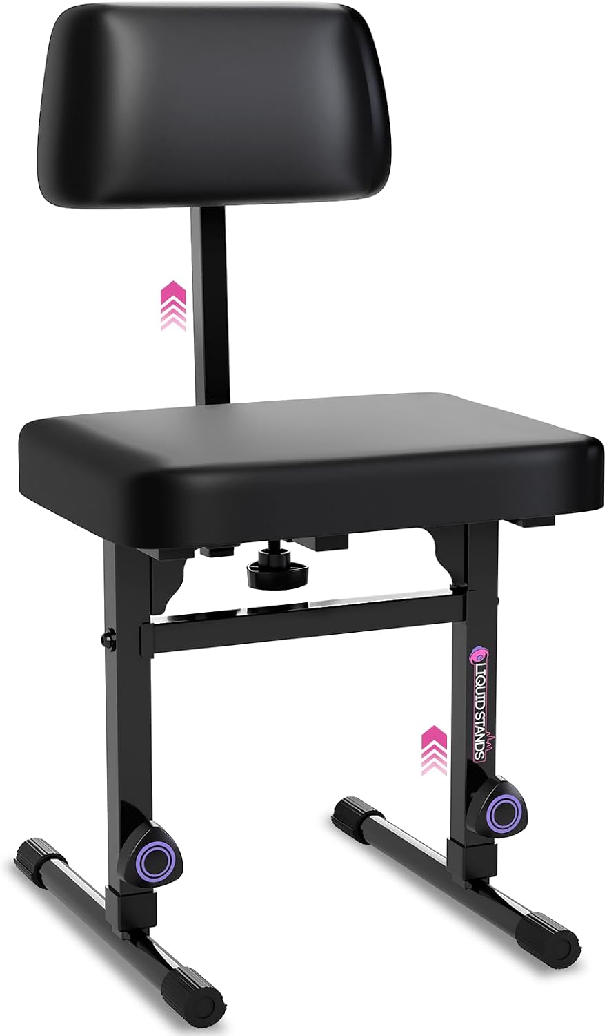 Liquid Stands Piano Bench Adjustable Stool – Music Keyboard Bench with Backre...