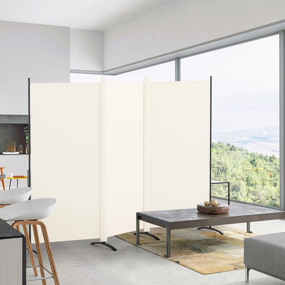Kokorona 3 Panel Room Divider, 6FT Tall Folding Privacy Screen Wall Dividers,...