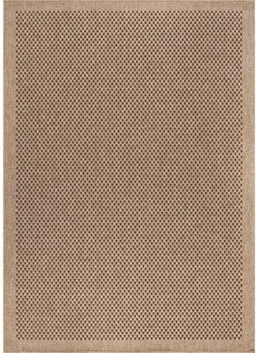 CAMILSON Easy Jute Rug 10x14, Indoor Outdoor Natural Color Fiber Area Rugs fo...