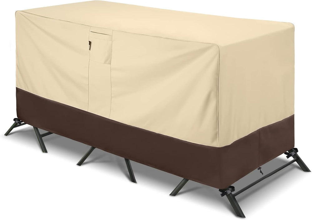 Arcedo Waterproof Patio Bistro Cover, 80"L x 32"W x 30"H, Beig...