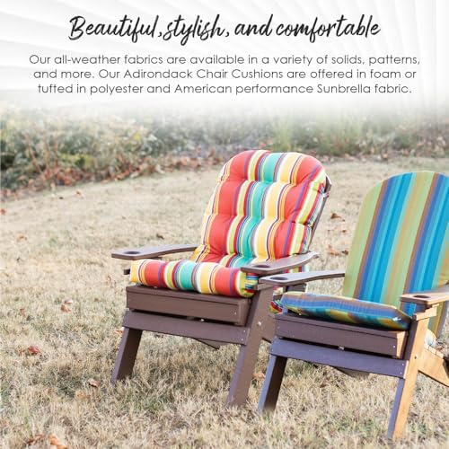 RSH DECOR: Foam Adirondack Chair Cushion | 48" x 20" x 2" | Al...