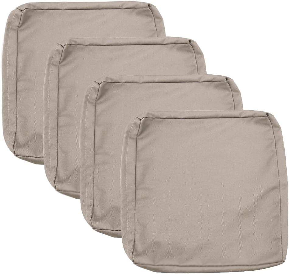 Sqodok Patio Cushion Cover 19x19 inch, 4Pack Sofa Cushion Cover Replacement