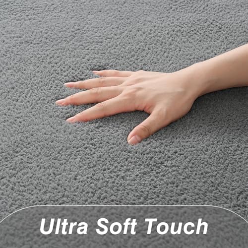 Deerhoo Large Area Rugs for Living Room Bedroom, 6 x 9 Ft, Grey