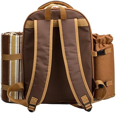 Picnic Backpack, 2-Person with Blanket & Wine, Family & Lovers Gift, ...