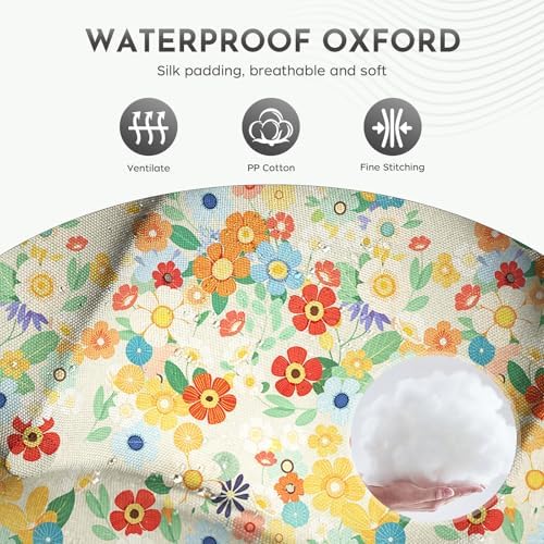 Patio Outdoor Chair Cushions Set of 2 Waterproof 19.5" x 19.5" x5&q...