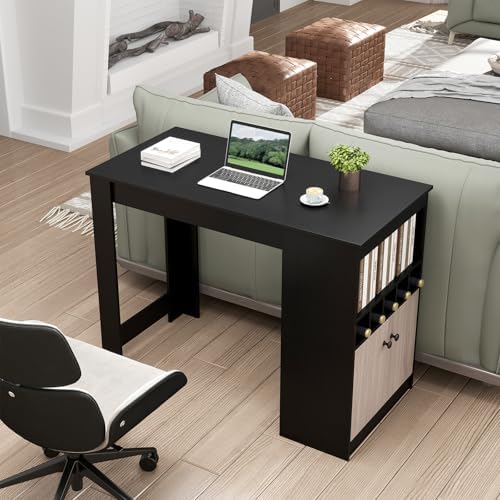 Giantex 48" Dining Table, Counter Height Bar Table with Storage Cabinet,...