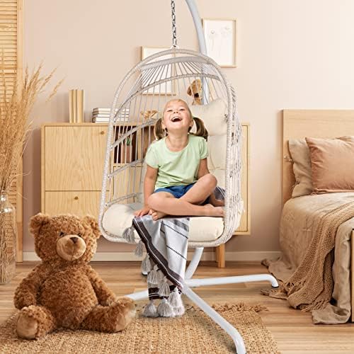 Chihee Hanging Egg Chair Stand,Strong Iron Hammock Chairs Frame with Spring H...