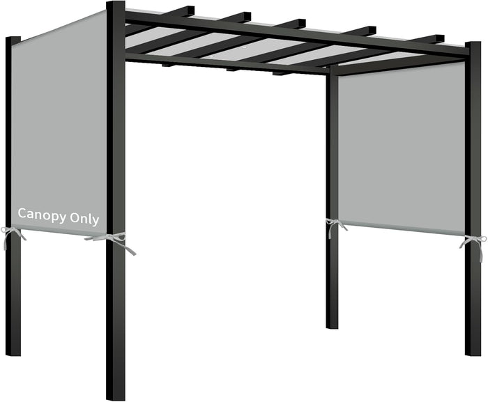 Pergola Shade Cover Replacement, 17 x 6.8 Ft, Gray