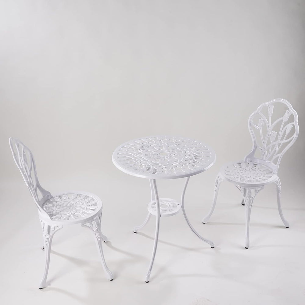 KAILI Patio Bistro Sets 3 Piece cast Aluminum Patio Furniture Outdoor Garden ...