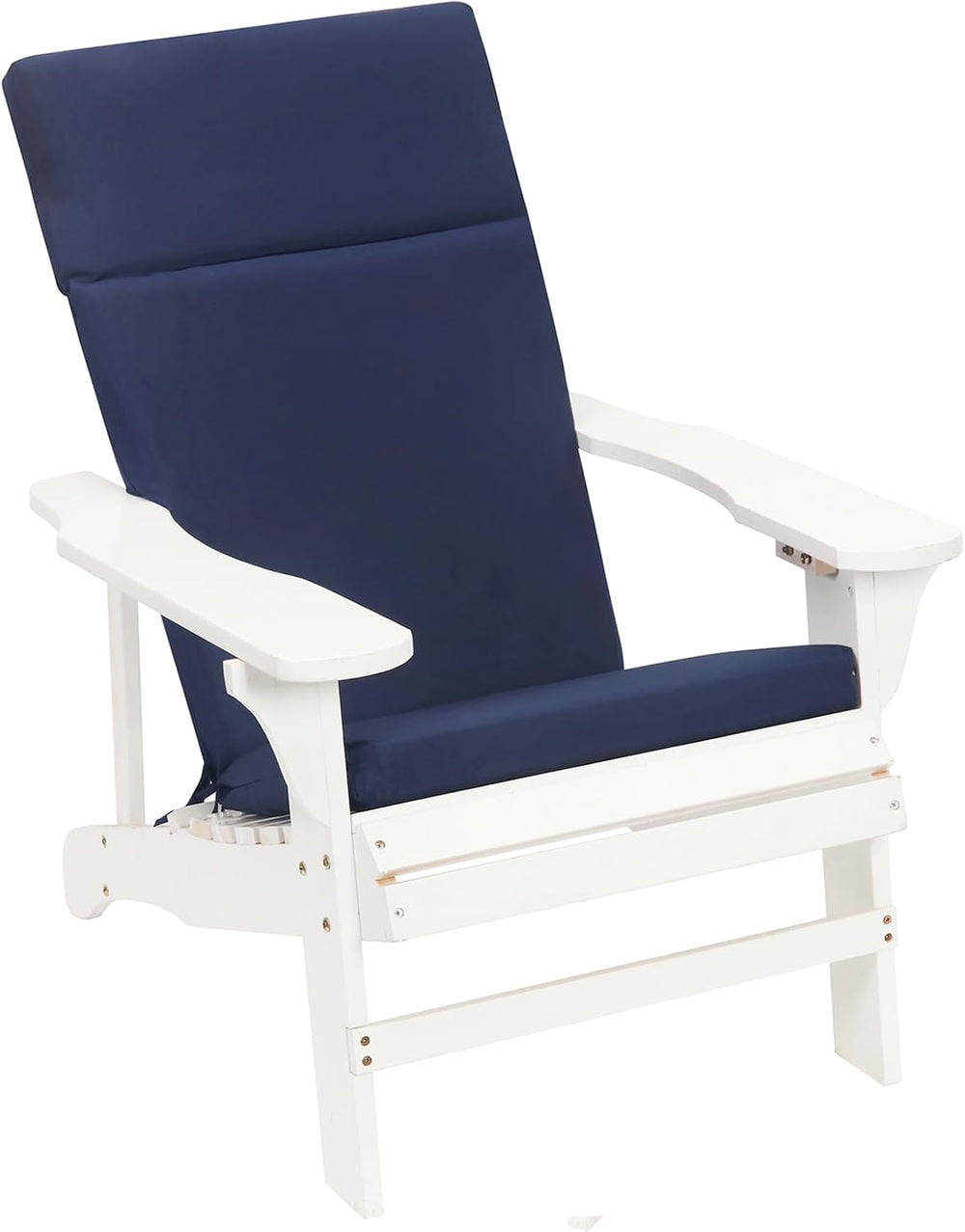 Adirondack Chair High Density Foam Cushions,High Back Outdoor Rocking Chair C...