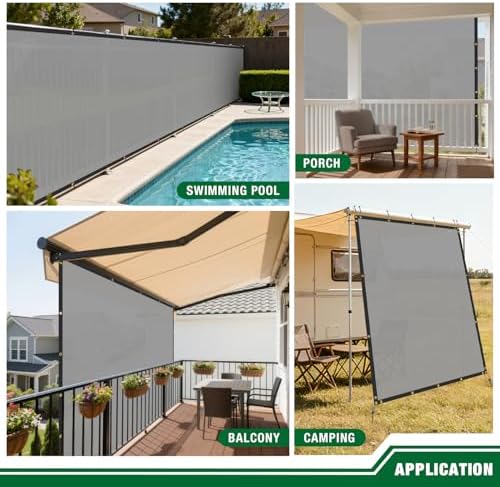 Privacy Fence Screen 6'x40' Outdoor Mesh Fencing Panels Temporary Fen...