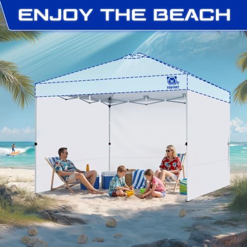 FANPAT Sidewalls for 10x10 Pop Up Canopy, Dusk Gray (3Pcs Sidewalls Only)