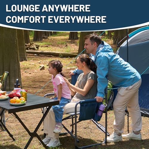 TIMBER RIDGE Extra Wide Directors Chair Heavy Duty Folding Camping Chairs