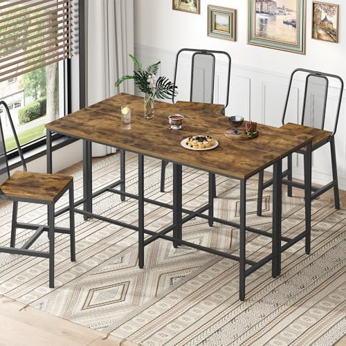 YATINEY 78.7" Long Bar Table, Counter Bar Height Table, High Top Table, ...