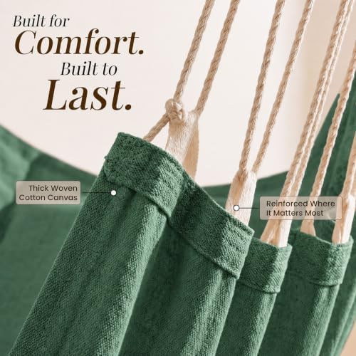 Hanging Hammock Chair Swing with Footrest - XL Hammock Swing Chair