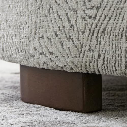 Zihanhome 30 Inch Round Storage Ottoman, Ottoman Coffee Table with Lift Off L...