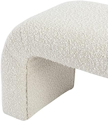 Meridian Furniture 169Cream Niagara Collection Modern | Contemporary Boucle F...