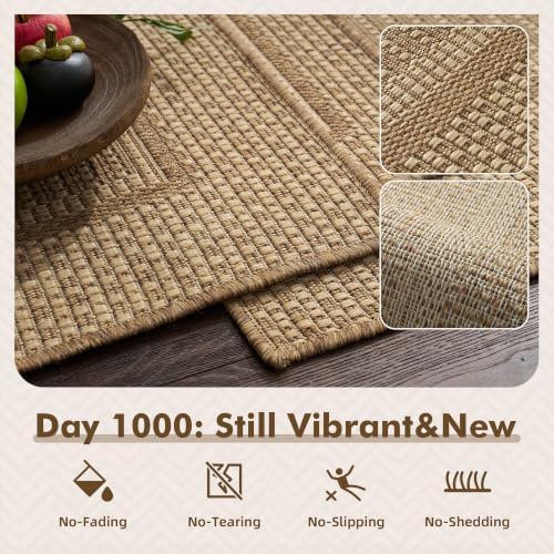 MontVoo-Outdoor Rug-Patio Rug 6x9 ft Polypropylene Indoor Outdoor Rugs Outdoo...
