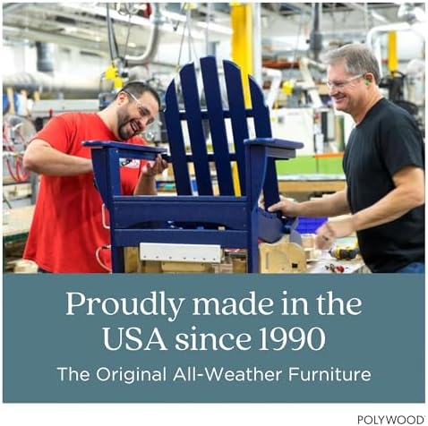 POLYWOOD Contemporary Modern Oversized Adirondack Chair in Teak
