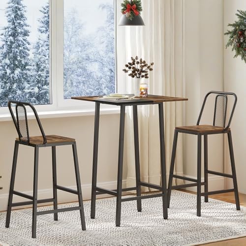 YATINEY Bar Table, Kitchen Dining Table, Bar Counter Height Table, Pub Color ...
