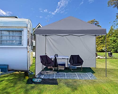 ABCCANOPY Easy Pop up Canopy Tent with 2 Sidewalls for Outdoor Sun Blocking o...