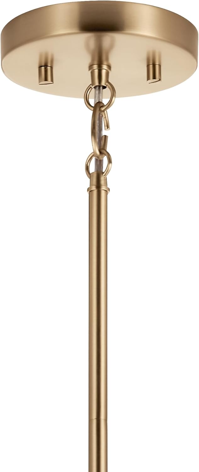 Kichler Madden Mini Pendant Light, Clear Glass, Champagne Bronze
