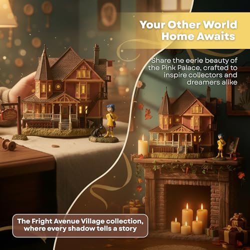 Department 56 Coraline Pink Palace Apartments Village Set – Lighted Building ...