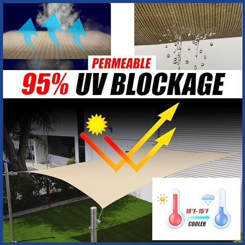 ShadeMart 18' x 18' x 18' Gray Triangle Shade Sail for Backyard