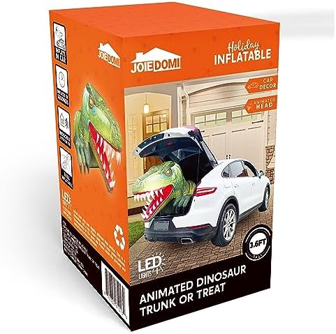 Joiedomi Animated Halloween Inflatable Outdoor Decorations, Trunk or Treat Ca...