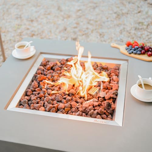 Westport Concrete Fire Pit 34" x 34" Outdoor Patio Firepit Includes...