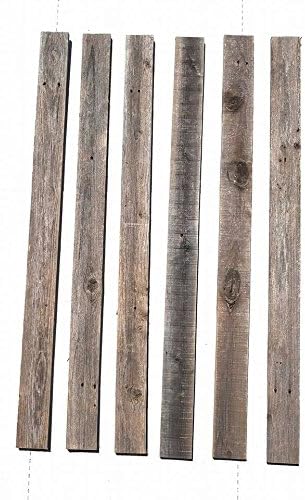 Rustic Weathered Reclaimed Wood Planks for DIY Crafts, Projects and Decor (6 ...