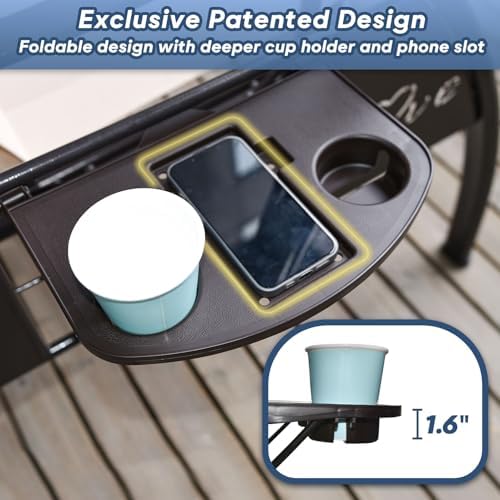 ZZW 3 Seat Outdoor Porch Patio Swing with Stand 800lbs 2-in-1 Convertible Swi...