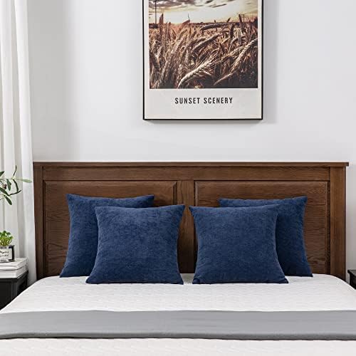 GAWAMAY Decorative Square Throw Pillow Covers 18"x18" Inch Set of 4...