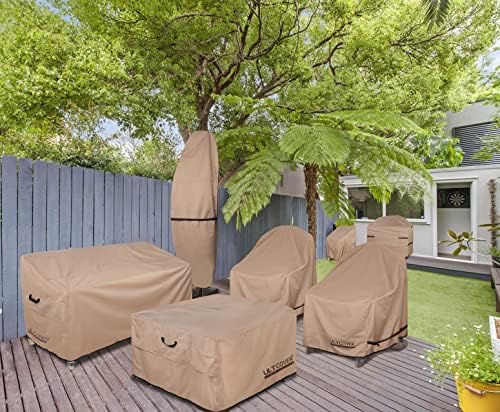 ULTCOVER Waterproof Square Patio Fire Pit Table Cover 44 inch