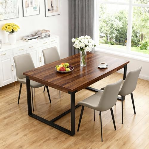 Modern Dining Chairs Set of 4, PU Leather Dining Room Chairs, Upholstered Kit...