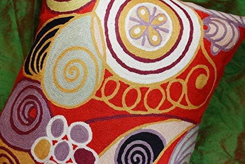 Hilma Al Klint Red Pillow Cover Modern Red Pillowcase Abstract Chair Cushion ...