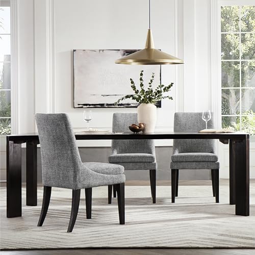 KISLOT Upholstered Dining Chairs Modern Sidechair Performance Fabric High Bac...