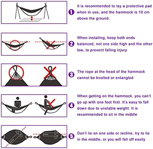 9ft Hammock Stands Portable Hammock Stand Only Hammocks with Carrying Bag for...