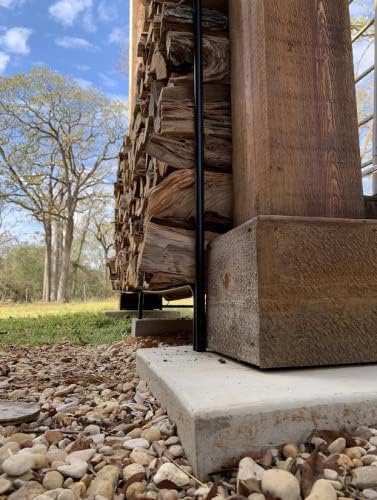 Rocky Mountain Goods 8 ft Firewood Rack - Outdoor/Indoor Wood Storage - Heavy...