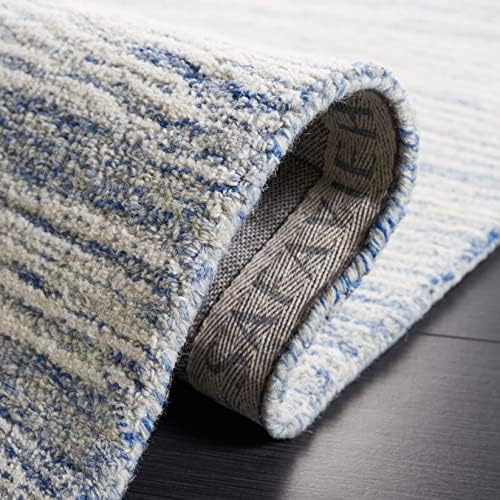 SAFAVIEH Metro Collection Area Rug - 11' x 15', Blue & Ivory, Mod...