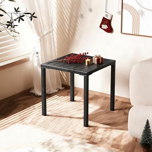 Crestlive Products Aluminum Outdoor Side Table, Pool Lounge Chair Side Table,...
