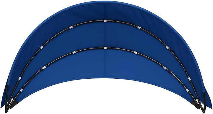 Outdoor Patio Daybed Canopy Replacement Cover – 66'' Round Retractable Sunbed Top for Wicker Rattan Daybeds, Waterproof UV & Fade Resistant, Easy Install with Hook & Loop (Only Canopy cover Navy blue)