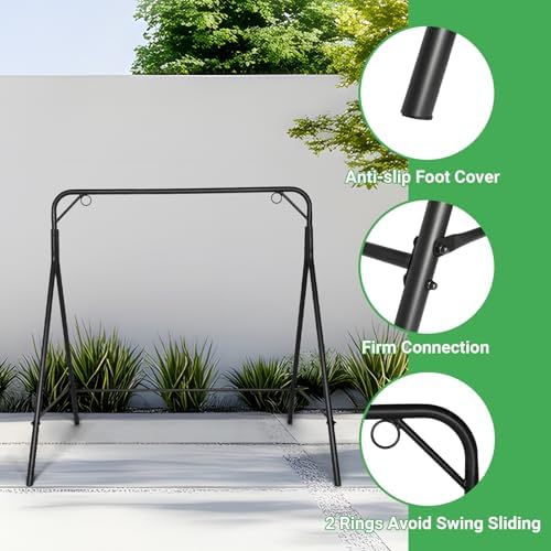 Premium A-Frame Swing Stand, Heavy Duty 660LB Capacity for Hammocks and Hangi...
