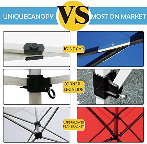 10'x10' Pop Up Canopy Tent Commercial Instant Shelter, with 4 Removab...