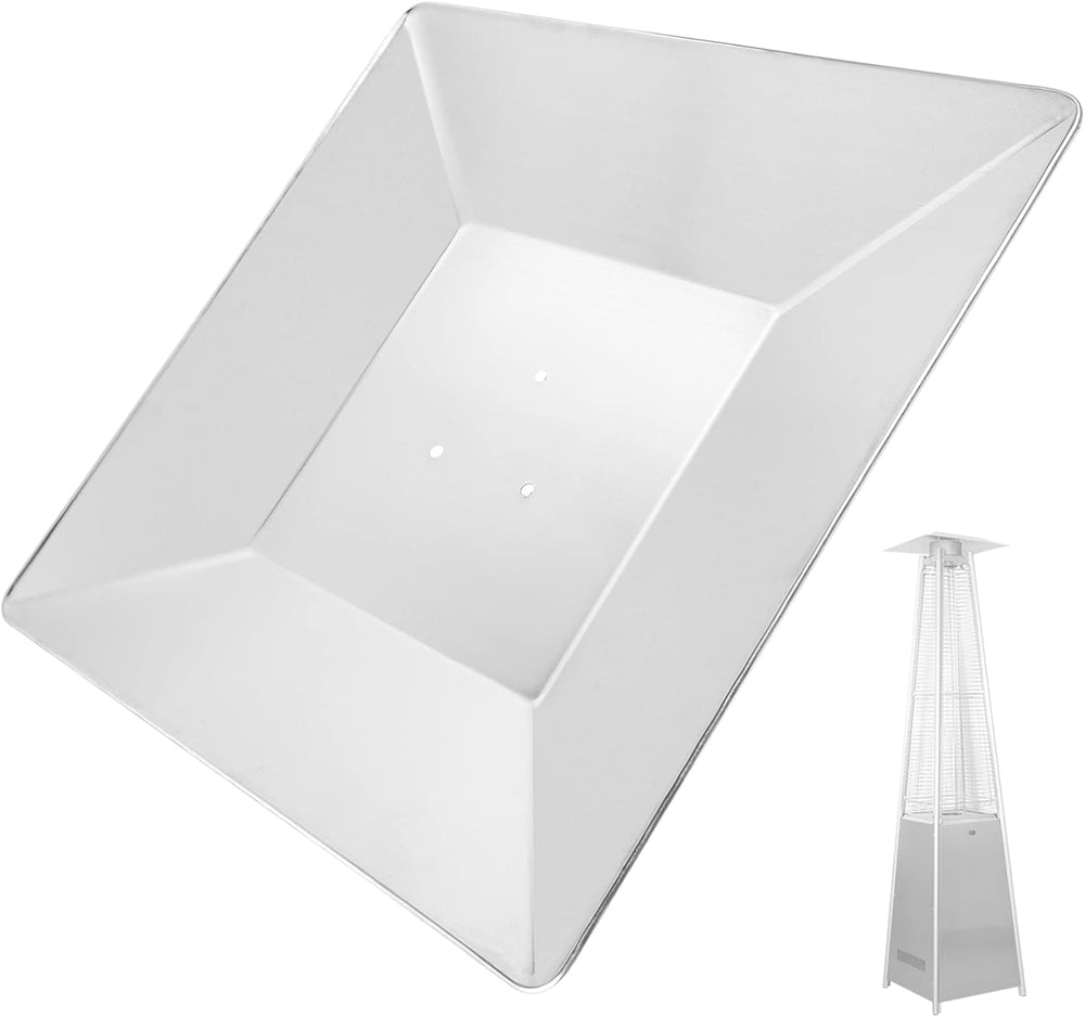 Patio Heater Heat Shield, Square Aluminum Heat Reflector Shield Replacement T...