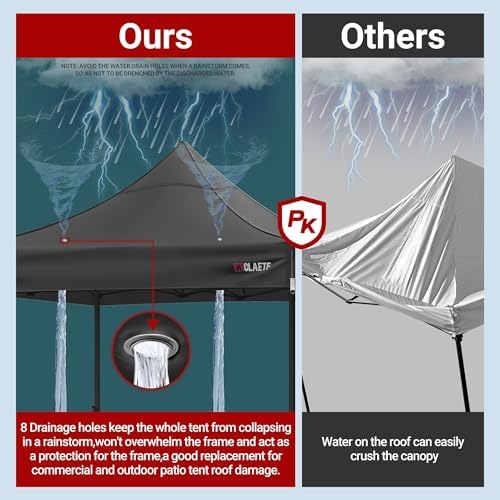 10x10ft replacement canopy top - heavy-duty 500d 2500mm shown in use